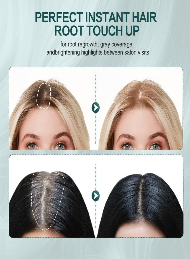 Farndu Root Touch Up Hair Color 12g, Instantly Hairline Powder, Hair Root Touch Up, Bald Spots Hair Color Concealer for Women & Men, 24-Hour Stain-Proof, 2 Refills, Waterproof, Sweatproof, Black - Image 3